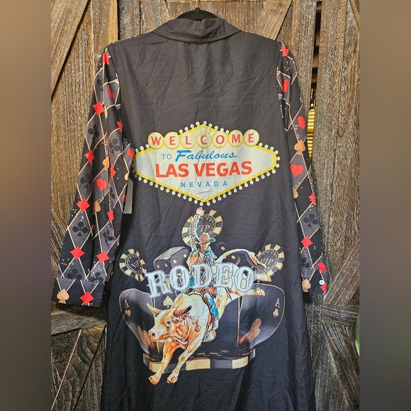 Vegas Rodeo Women's Western Duster Dress - Picture 5 of 10